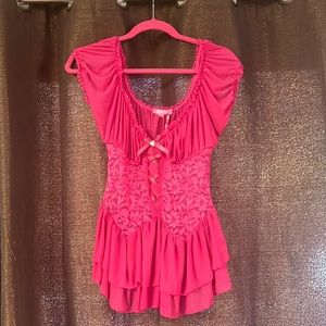 NWT SUGAR THRILLZ Where’s My Slipper Lace Teddy